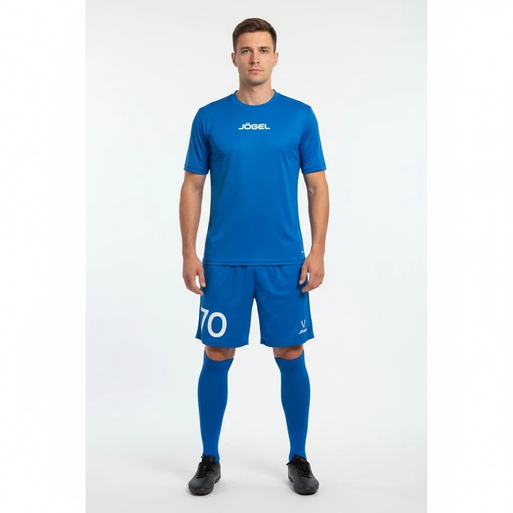 NWT Jogel Mens Blue Soccer Uniform Training Athletic Shorts #10 Size XL Russian